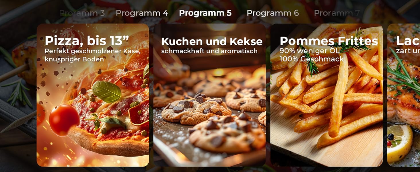 Фритюрниця аеро Balter HL-551T, 5.5 л, чорна, 12 програм, з вікном, 100 рецептів