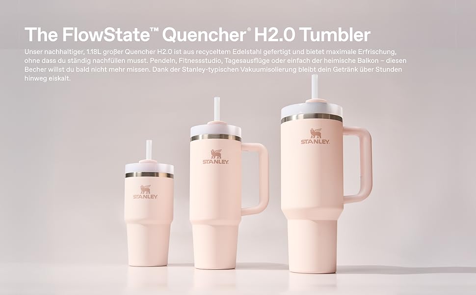 Термопляшка Stanley Quencher H2.0 Flowstate 1.2L з трубочкою - блакитний сосна (Blue Spruce)