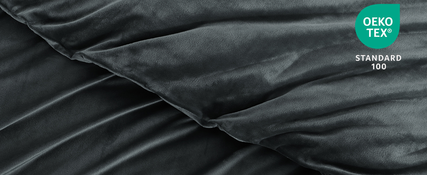 Зимова фланелева постільна білизна 200x220 - тепла, м'яка, з велюровим покриттям, набір постільної білизни з ковдрою 200x220 та двома наволочками 80x80, сірий колір