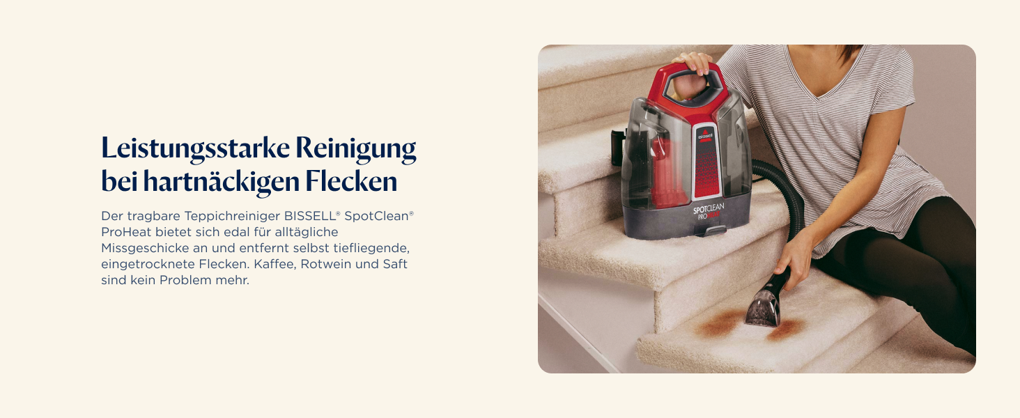 BISSELL SpotClean ProHeat: професійний мийник для килимів та м'яких меблів з HeatWave технологією, 330W, 36988