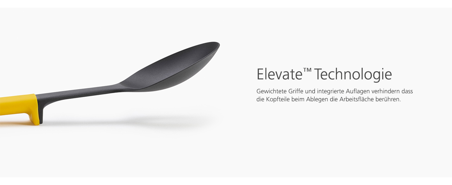 Набір кухонних помічників Joseph Joseph Elevate, 6 предметів з поворотним підставкою, ергономічні силіконові ручки, антипригарне покриття (Блок, Синій/Червоний/Білий)