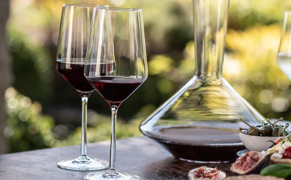 Набір для романтичного вечора Zwiesel Glas Date Night Pure (4 шт.): келихи для шампанського (297 мл) та червоного вина (540 мл), Tritan®-кришталь, Made in Germany