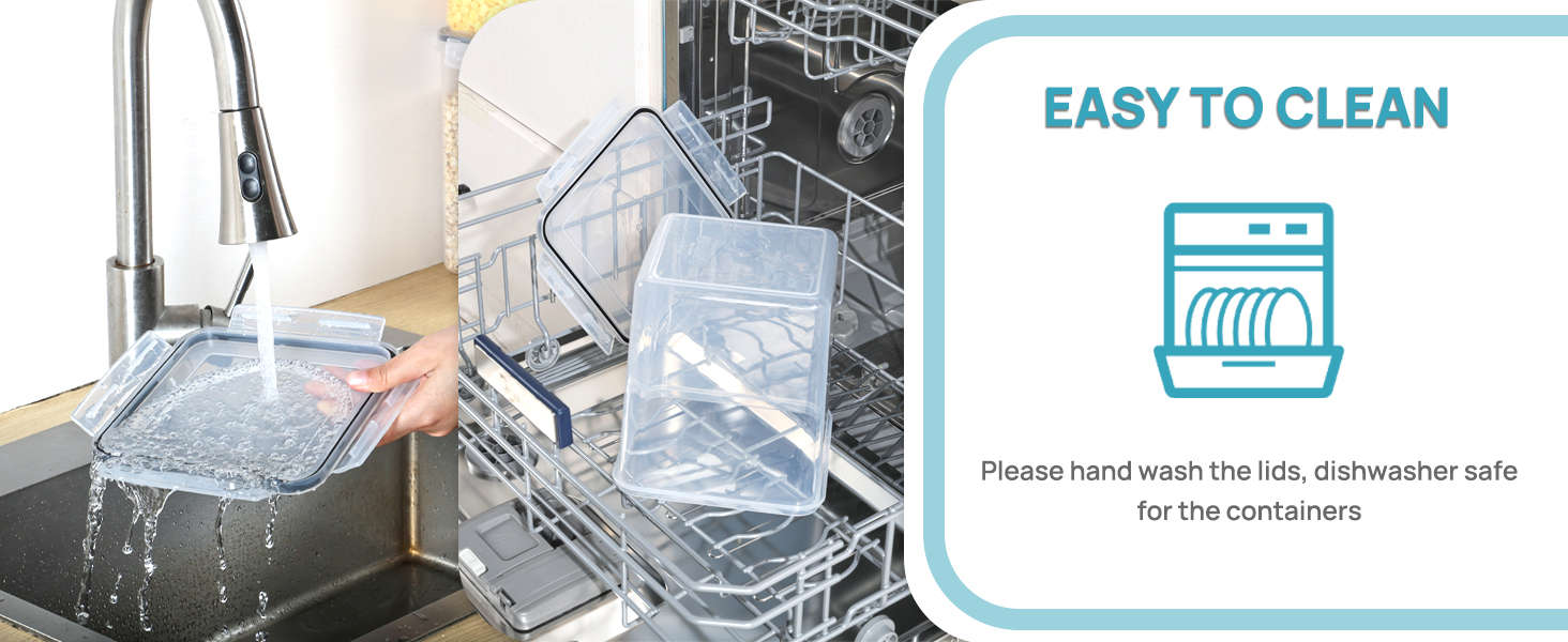 Набір контейнерів для зберігання Vtopmart: 32 шт. з кришкою, герметичні, BPA-free, для продуктів, з ручкою та етикетками