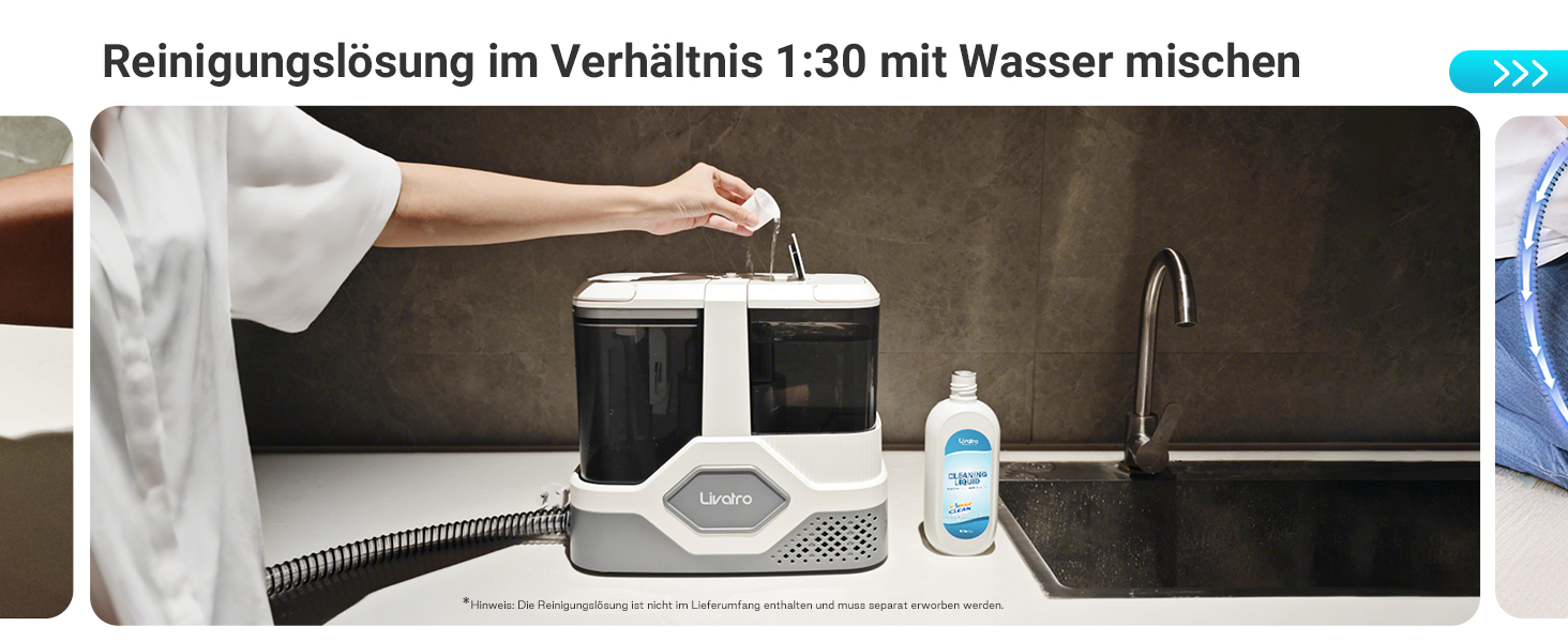 Апарат для чищення м'яких меблів та килимів: потужний волого-пилосос 600W з самоочищенням, об'єм бака 2.3л, 16KPa, для диванів, килимів та меблів.