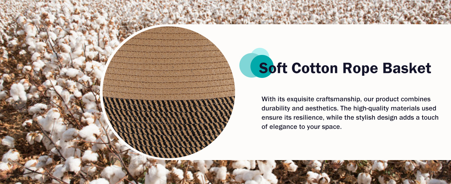 Кошик для білизни YOUDENOVA плетіний великий 65L, 50x33 см (жутовий & чорний)