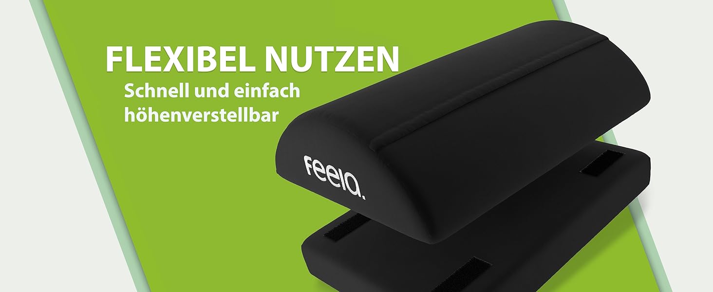 Підставка для ніг під стіл Feela® – ергономічна підставка для ніг, footrest для комфорту. Без термосумки