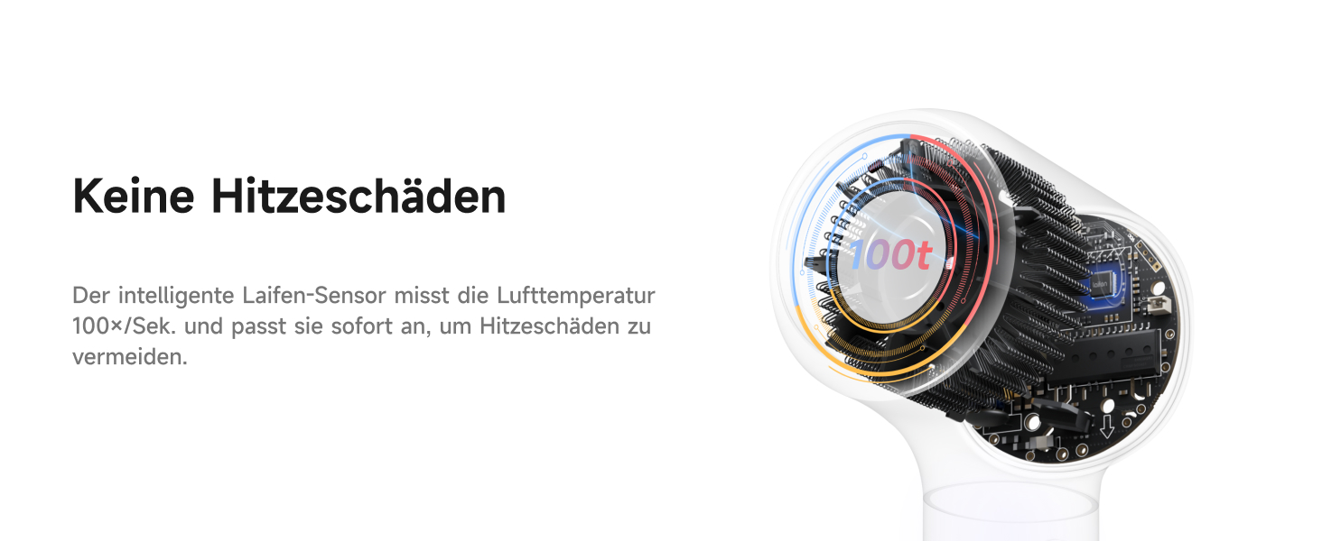 Фен для волосся Laifen Neo Special Starlight: безщітковий мотор 110 000 об/хв, іонізація 200 млн негативних іонів, інтелектуальний контроль температури, 2 магнітні насадки