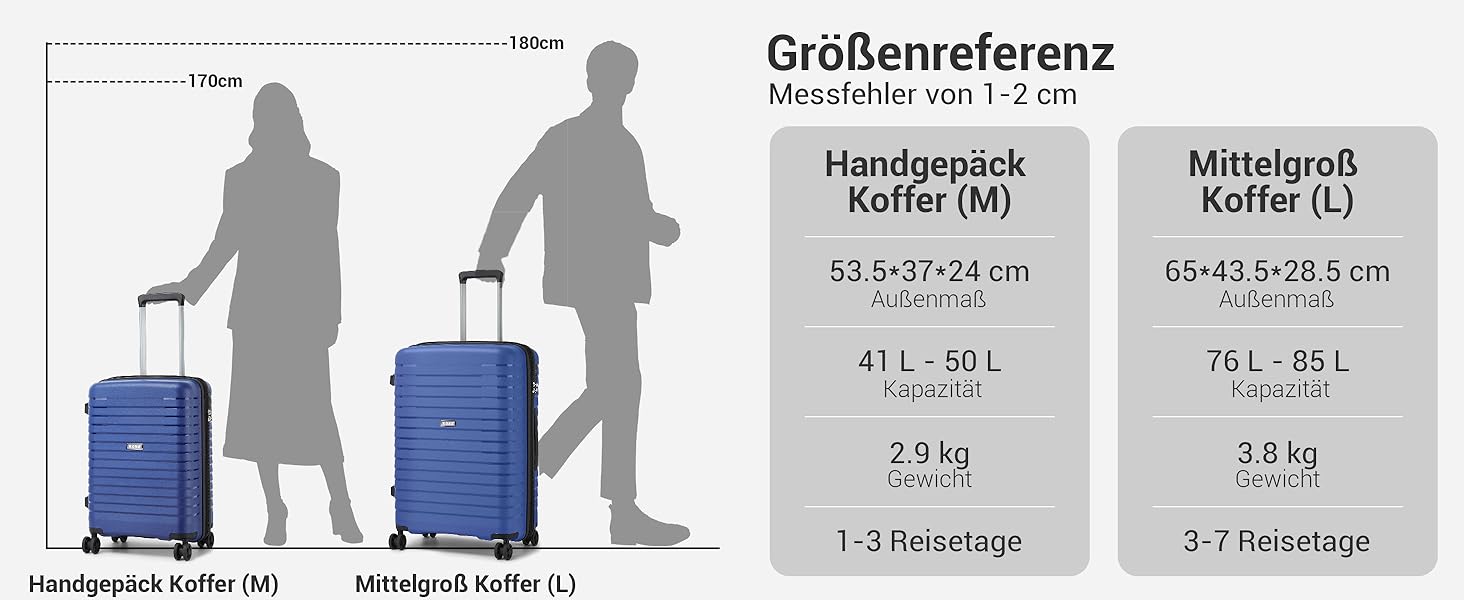Чохол KONO середнього розміру з жорсткою обшивкою, валіза з 4 колесами, розширювана, легка, з тримачем для напоїв та TSA замком (зелений, L)