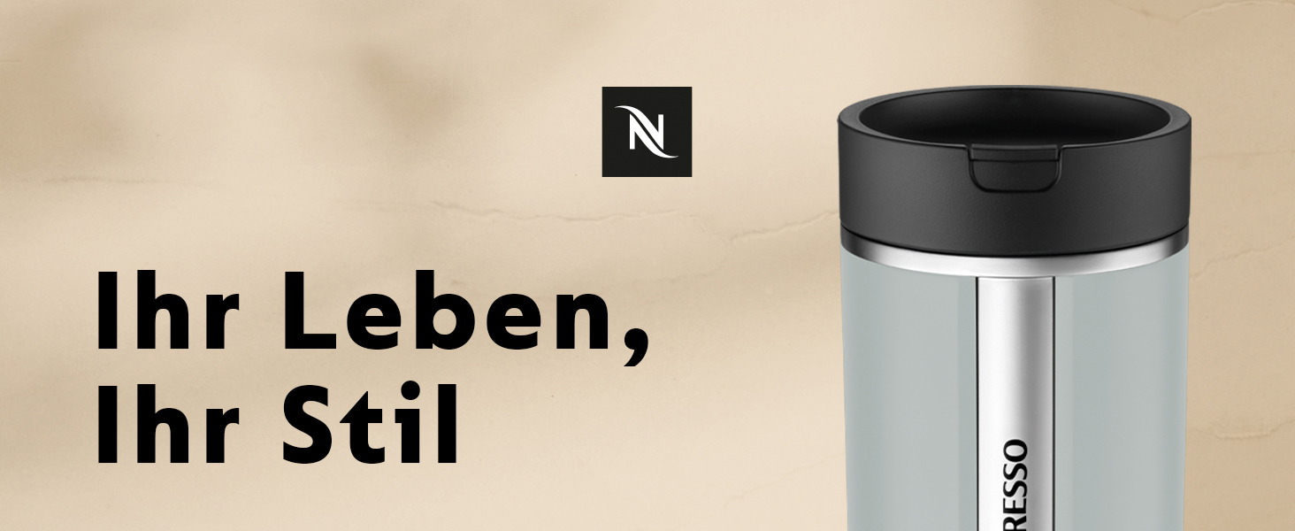 Термокружка Nespresso Travel Mug Small Sage Green 300 мл - Зелений салатний колір, нержавіюча сталь, для кави, чаю, матча, з кришкою, для подорожей
