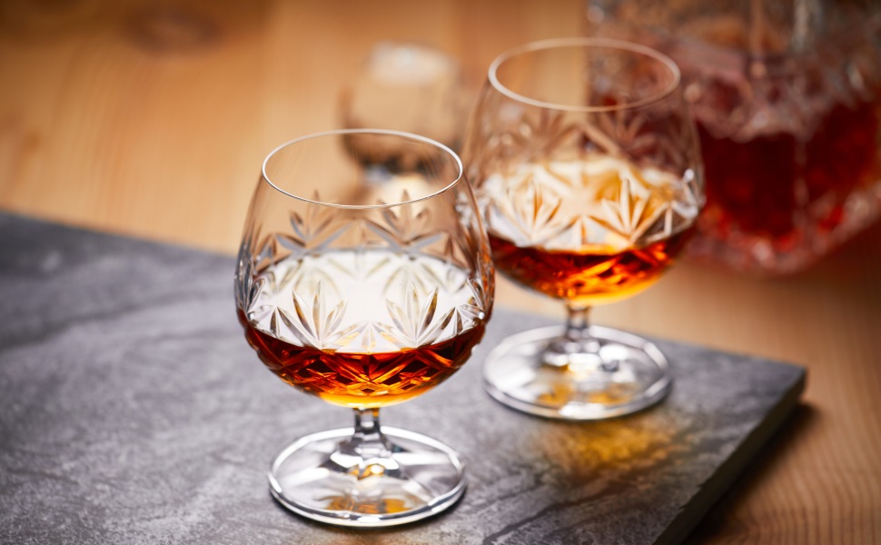 Склянка для коньяку/бренді Glenrigg 250 мл – без свинцю, з важким дном, подарункова упаковка, сніфтер для коньяку, віскі та насолоди