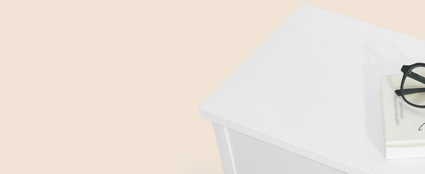 HOOBRO Консольний столик, вузький бічний столик з 2 висувними ящиками з тканини, 75 см, столик для передпокою, журнальний столик для дивану в індустріальному стилі, для передпокою, вітальні, коридору, білий EWW71XG01