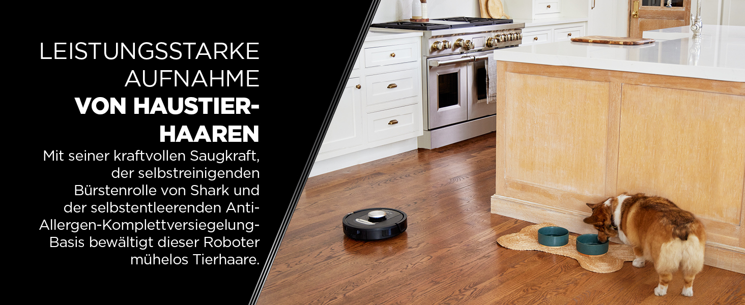 Робот-пилосос Shark PowerDetect 2-в-1 з функцією миття, самостійне очищення на 60 днів, LiDAR-навігація, NeverStuck, керування через додаток, RV2800ZEEU, чорний