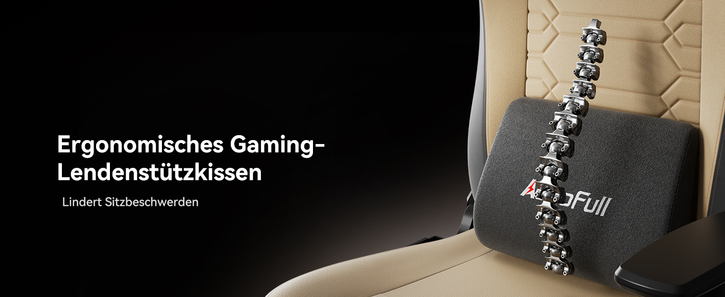 Ігровий крісло AutoFull C3 з ергономічним дизайном | Крісло з регульованими підлокітниками, підставкою для ніг, подушкою для голови та попереку | Макс. навантаження 150 кг | Зручна тканинна оббивка (Колір: Коричневий)