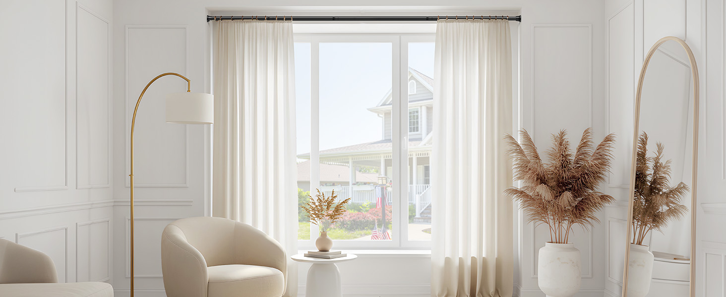 Набір з 2 штук штанги для карниза без свердління, 76-165 см. Підходить для душу, вікна, кухні, шафи. Чорний колір.