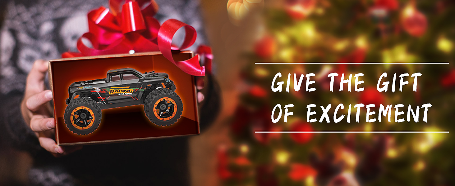 Радіокерований монстр-трак HAIBOXING 1:16, позашляховик 36 км/год, водонепроникний RTR для дітей та дорослих