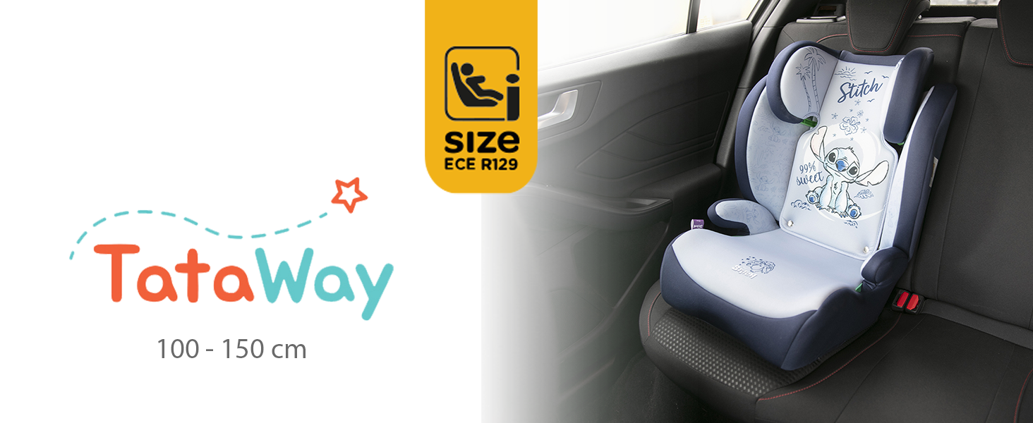 Автокрісло Tataway Disney Princesses i-Size, 15-36 кг (3,5-12 років), рожеве, група 2/3