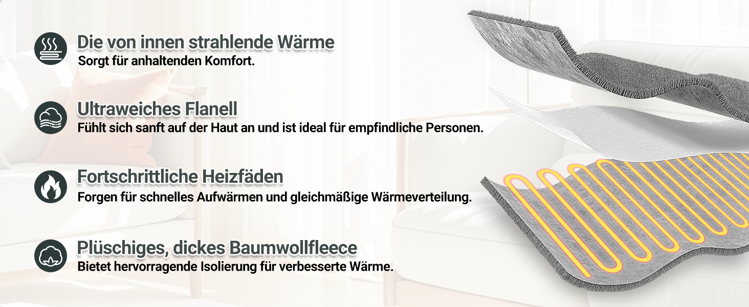 Електрична ковдра з автовимкненням 130x180 см, 8 рівнів нагріву, таймер 12 годин, пральна машина, флісова ковдра для ліжка, дивана, офісу, рожева