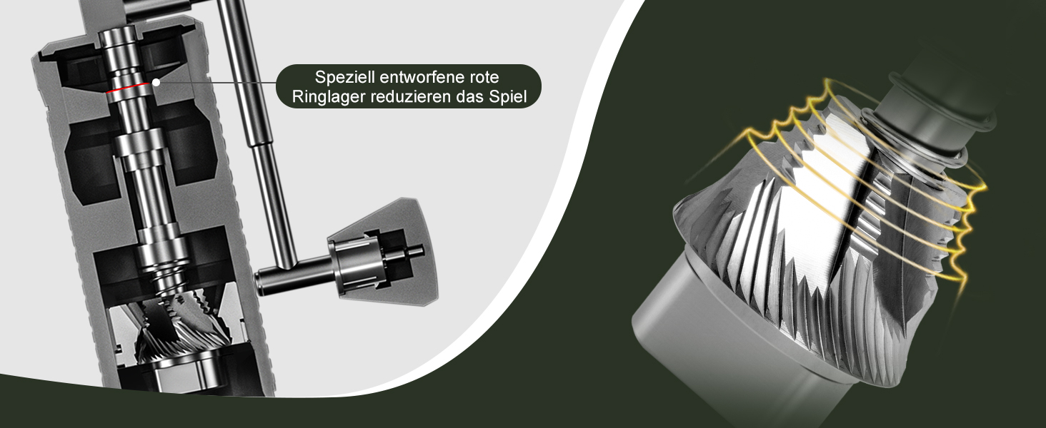 Кавомолка ручна TIMEMORE S3 Chestnut S3 Зелена: для еспресо, мока, пуровер, френч-прес. Регульований помел.