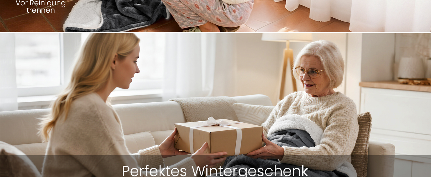 Електрична ковдра Dnenellr XXL 200x180 см з автоматичним вимкненням, 6 режимів нагріву, захист від перегріву, пральна, для ліжка та дивану