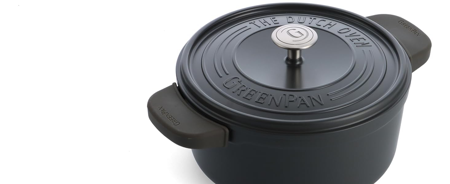 GreenPan Featherweights - Сковорода з кришкою, 22 см, 3 л, керамічне антипригарне покриття, чавун, індукція, сумісна з духовкою, червона