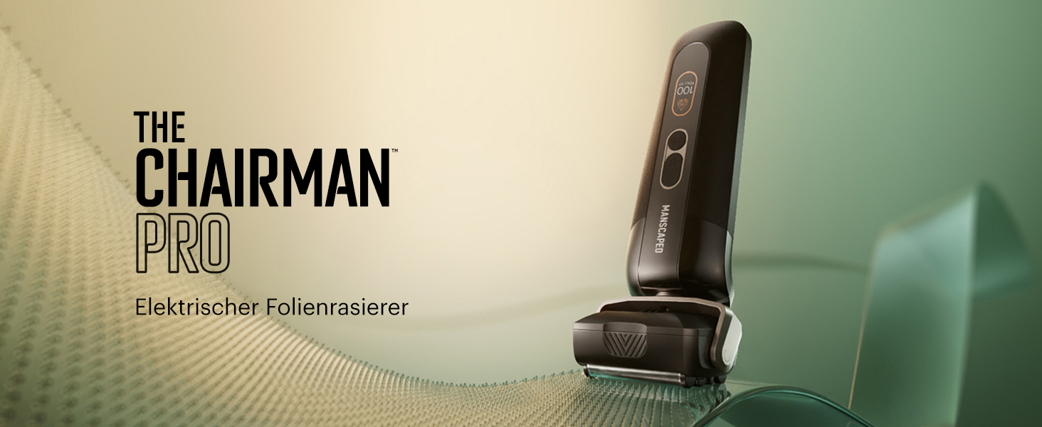 Електричний чоловічий триммер та бритва MANSCAPED® The Chairman™ PRO з SkinSafe® насадками та тримером для тіла