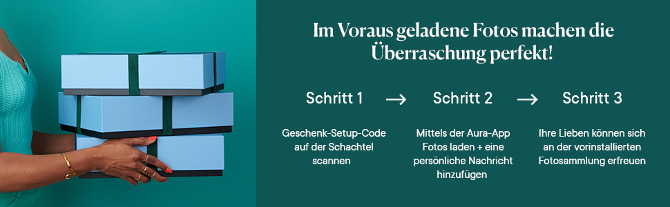 Розумний цифровий фотоальбом Aura Carver 10.1 дюйми HD Wi-Fi Cloud, безлімітний хмарний сховище, відправка фото з будь-якого місця - Gravel 10' - Чорний