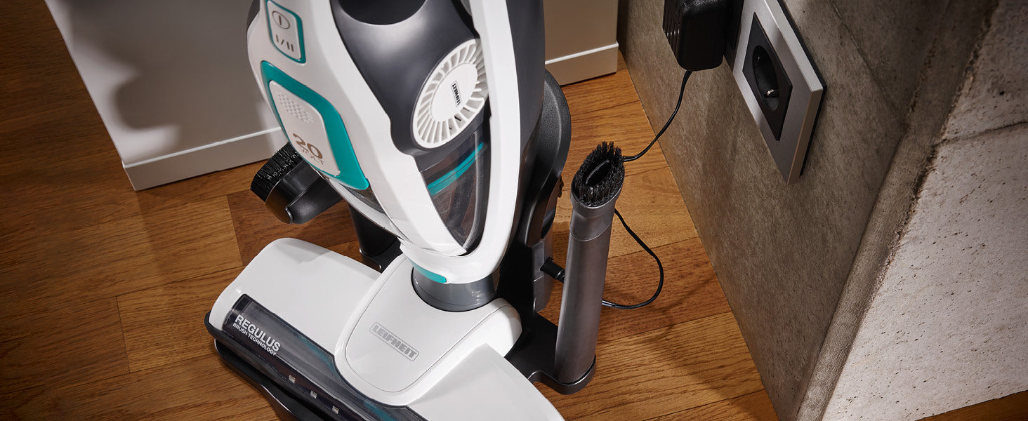 Акумуляторний пилосос Leifheit Regulus PowerVac 2in1, бездротовий до 40 хв, без мішка, з ручним пилососом, акумулятор 20В