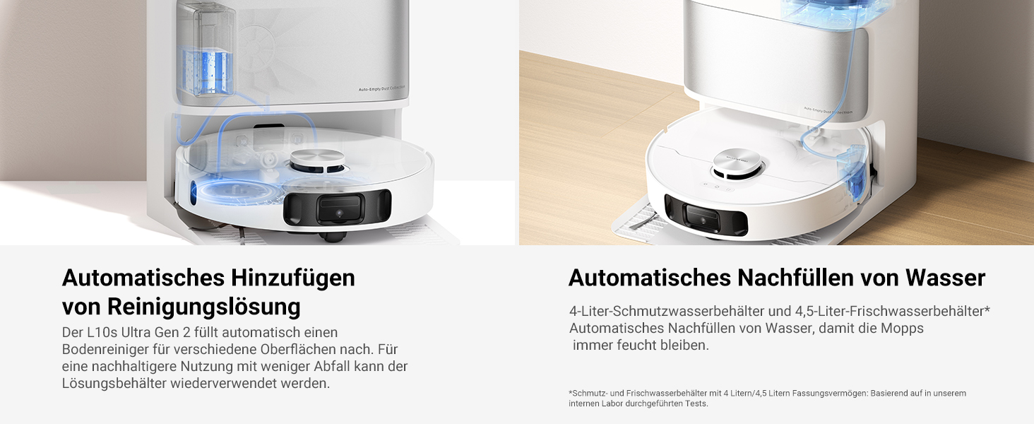 Робот-пилосос Dreame L10s Ultra Gen 2 з функцією миття, технологія RoboSwing™ та потужністю 10 000 Pa Vormax™, режим для тварин, автоматична станція, потужне прибирання килимів