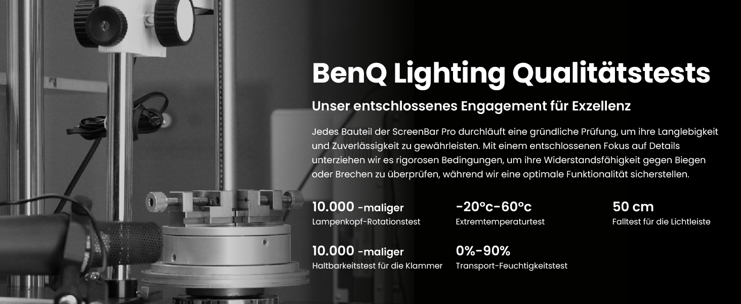 BenQ ScreenBar Pro – LED лампа для монітора: без відблисків, авто вкл/викл, універсальна кріплення, широке освітлення, регулювання кольору та яскравості, автоматичне регулювання, чорний колір