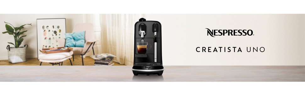 Кавомашина Sage Nespresso Creatista Uno SNE500BKS, глянцева чорна