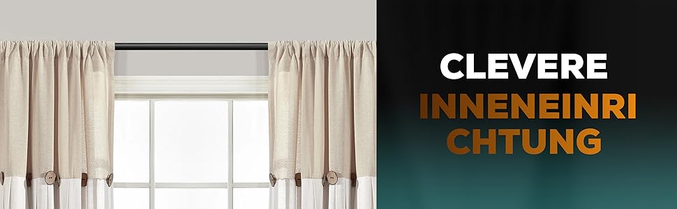 Штанга для штор без свердління 370-420 см, чорна, Ø 32 мм - натяжна штанга для штор, душової кабіни, дверей та шафи