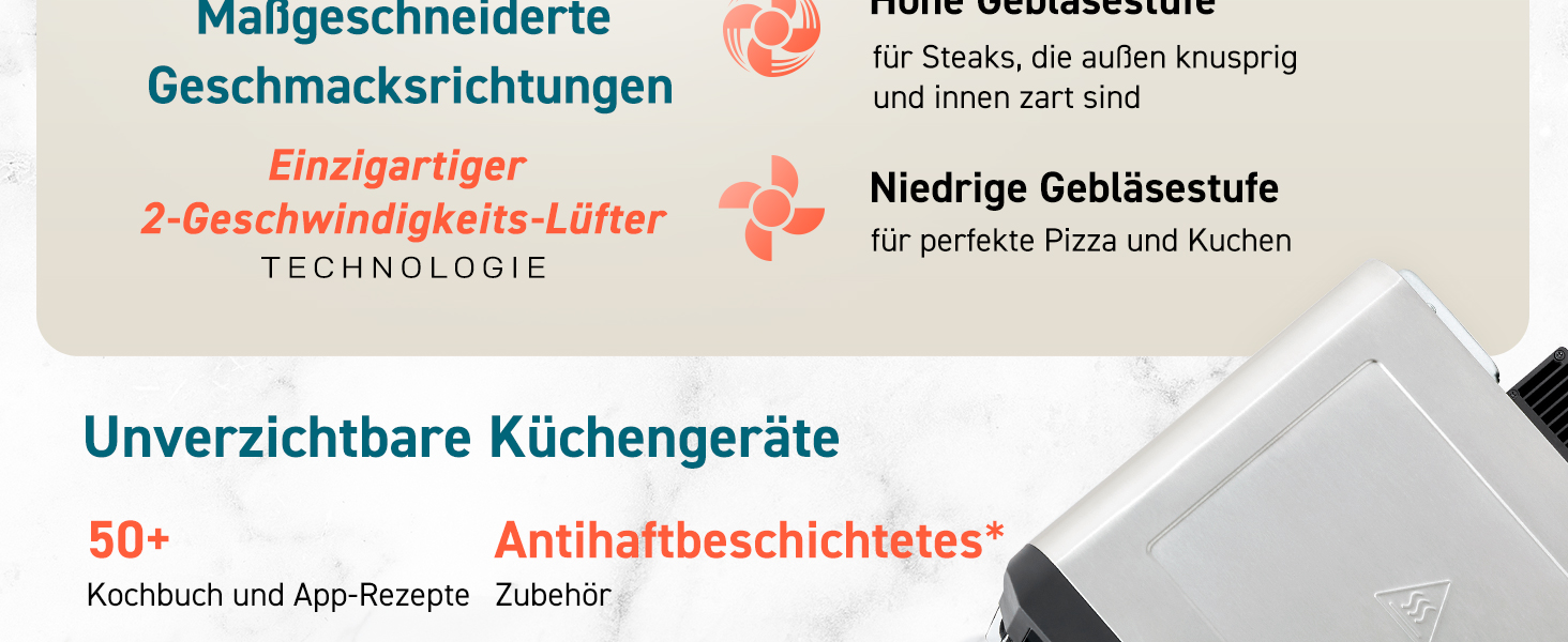 Фритюрниця повітряна COSORI 12L з 11 функціями, сушка, ферментація, подвійне нагрівання, вікно огляду, Airfryer XXL, міні-піч, рецепти, 7 аксесуарів, 220°C, срільно-чорний колір