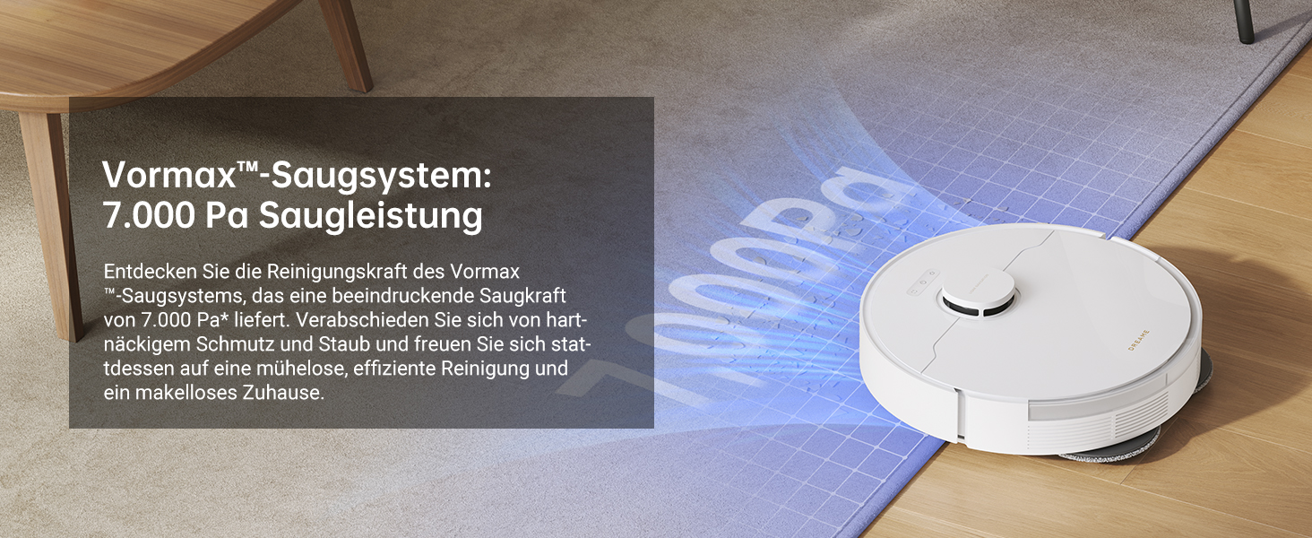 Робот-пилосос Dreame L10s Pro Gen2: потужність 13000 Па, DuoBrush для шерсті тварин, суха та волога прибирання, LDS-навігація, акумулятор 5200 мАг