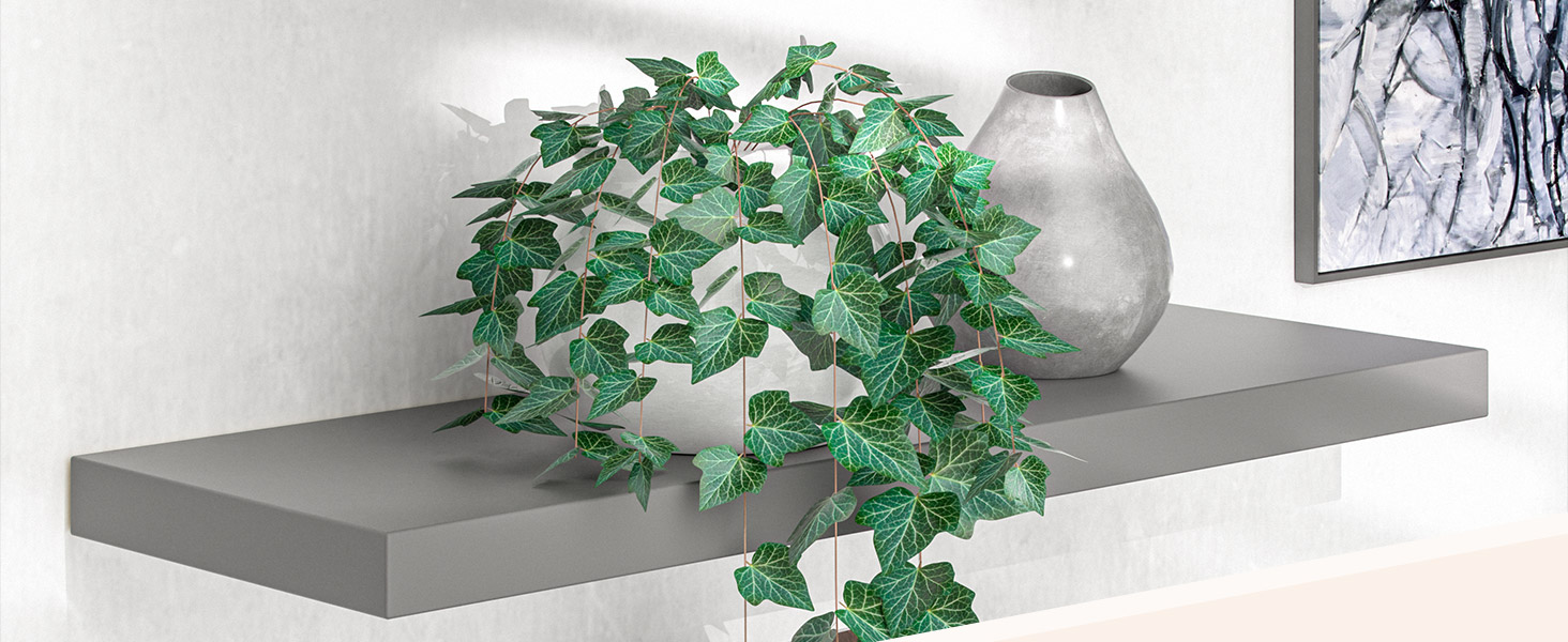 Настінна полиця Casaria Holz Schwarz 15 кг - для кухні, вітальні, коридору. Плаваюча полиця-книжкова шафа, матова