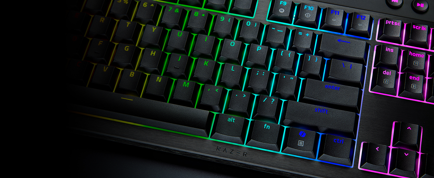 Механічна ігрова клавіатура Razer BlackWidow V4 TKL з Green Switch (QWERTZ DE, RGB Chroma, 6 макро-клавіші)