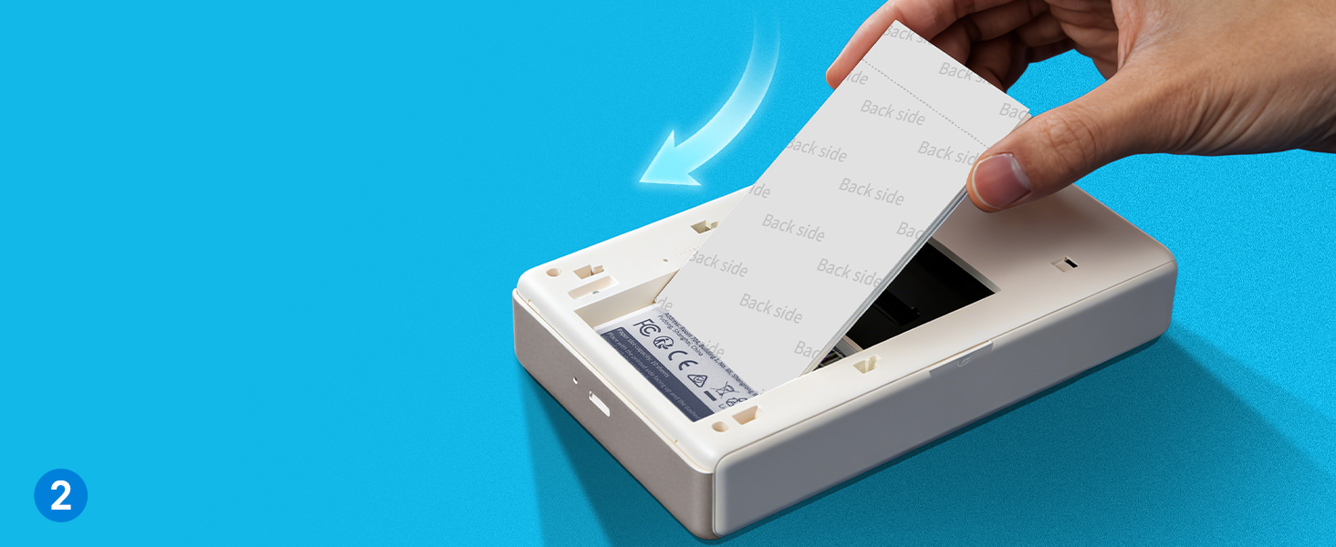 Портативний міні-фотопринтер Liene Pearl N200 Pro з кольоровою сублімацією, 50 фото (5x7,6 см), 5 стрічок, Bluetooth, 300 dpi, для iPhone & Android, акумулятор, золотий колір