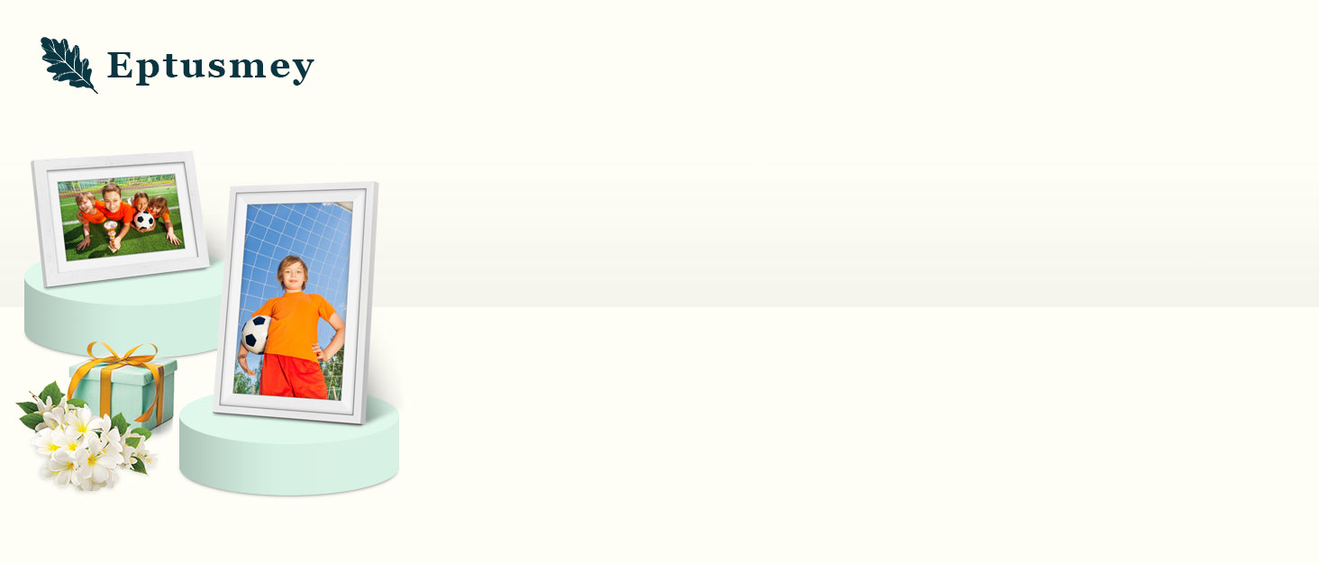 Цифровий фоторамка Eptusmey 10.1 дюймів з Wi-Fi, дуб, 32GB, IPS Touchscreen, відтворення фото/відео через Uhale APP, подарунок для чоловіків та жінок, білий