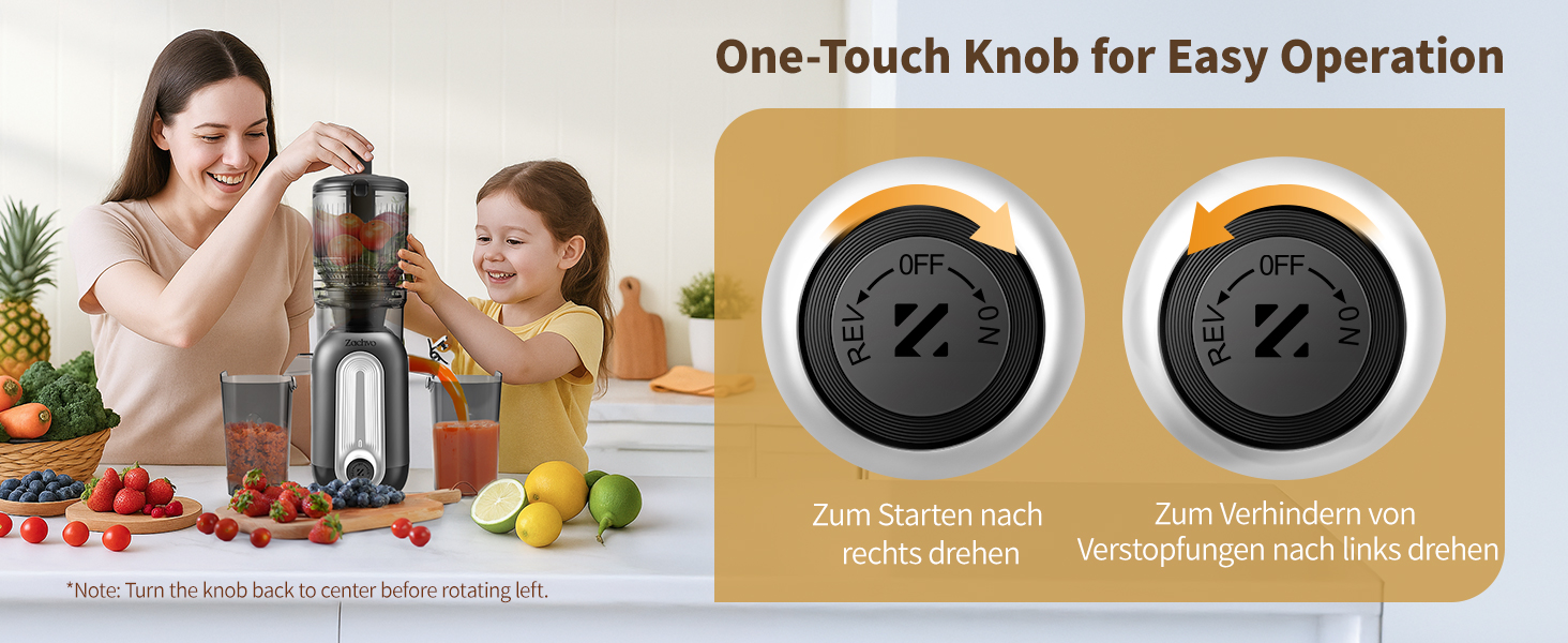 Шовковий відцентровий соковичавник для овочів та фруктів MP-802M XXL – Тест-переможець, 128 мм завантажувальний отвір, холодний віджим, 300W, висока вихідність соку, тихий та легкий у чищенні, для горіхового молока та фруктового морозива