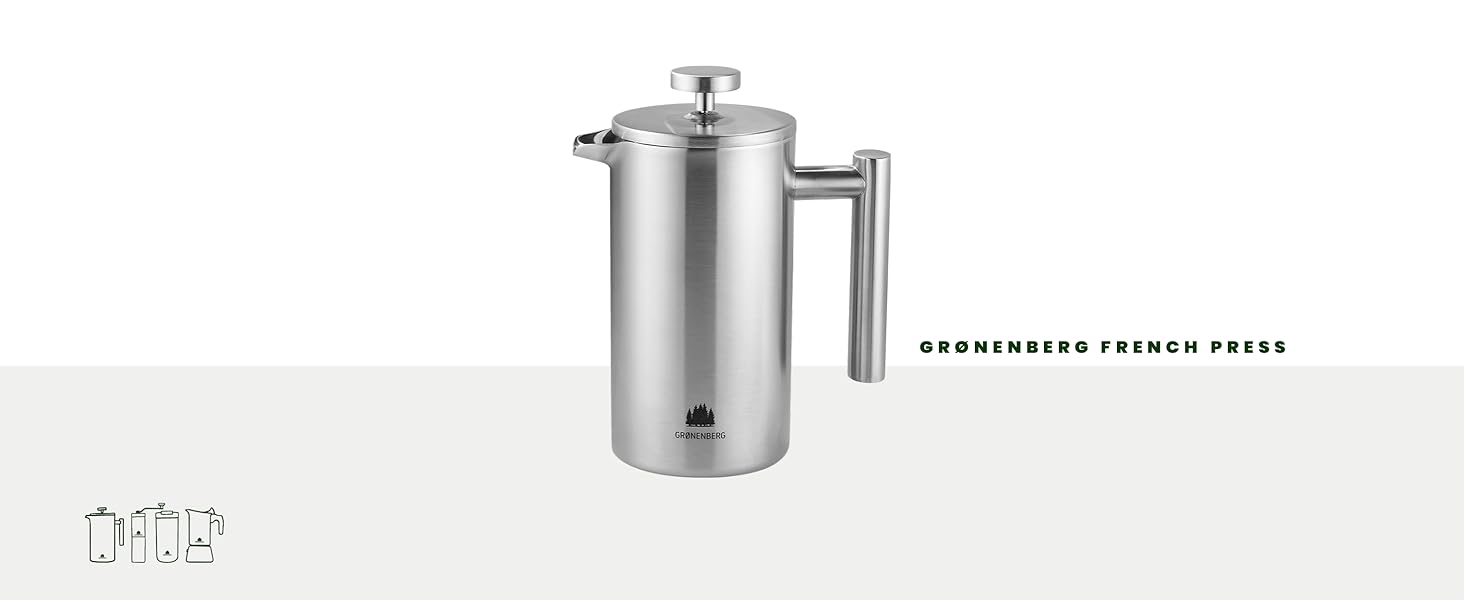 Термокружка Groenenberg 473 мл | Зберігає тепло до 4 годин | Без витоку | З переробленої нержавіючої сталі (Earth)