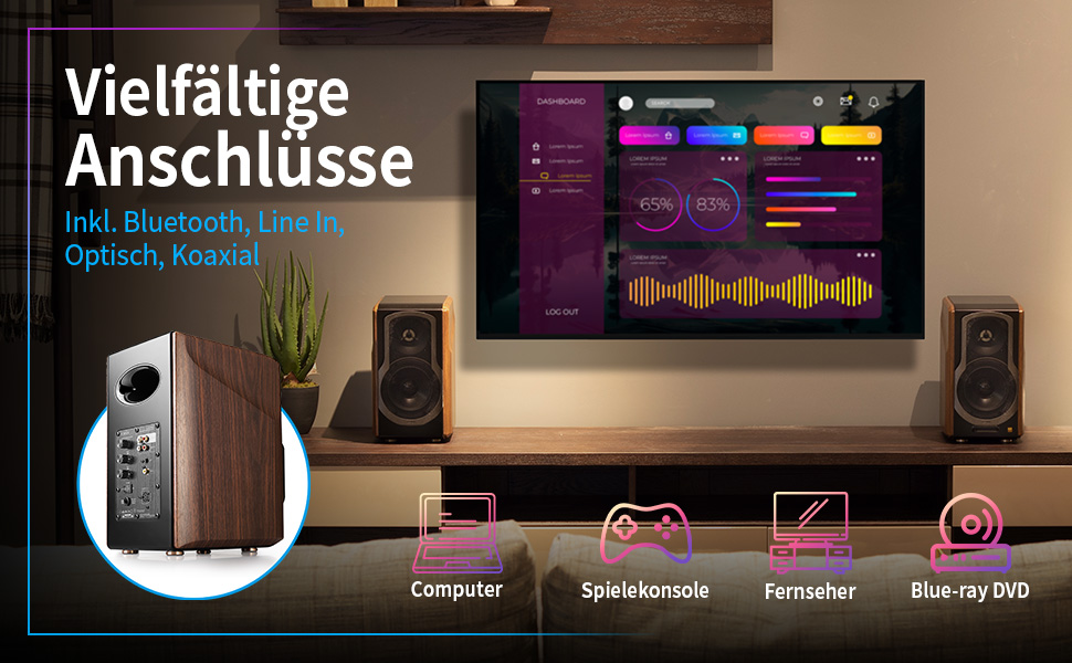 Активні полочні колонки Edifier S2000MKIII 2.0 Bluetooth, 130 Вт, студійні монітори для аудіофілів з оптичним та лінійним входом, дерево