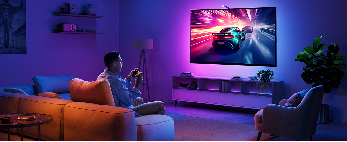 Розумна LED-підсвітка для телевізора Govee TV Backlight 3 Lite з Fish-Eye корекцією, для ТВ 55-65 дюймів (3.6м)