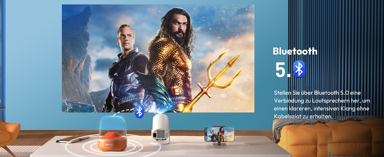 Проектор Xgody Gimbal 3 New: 12000 Люмен, Android 11.0, WiFi 6, Bluetooth, Auto Keystone, Підтримка 4K 1080P, 720P HD, для домашнього кінотеатру (білий)