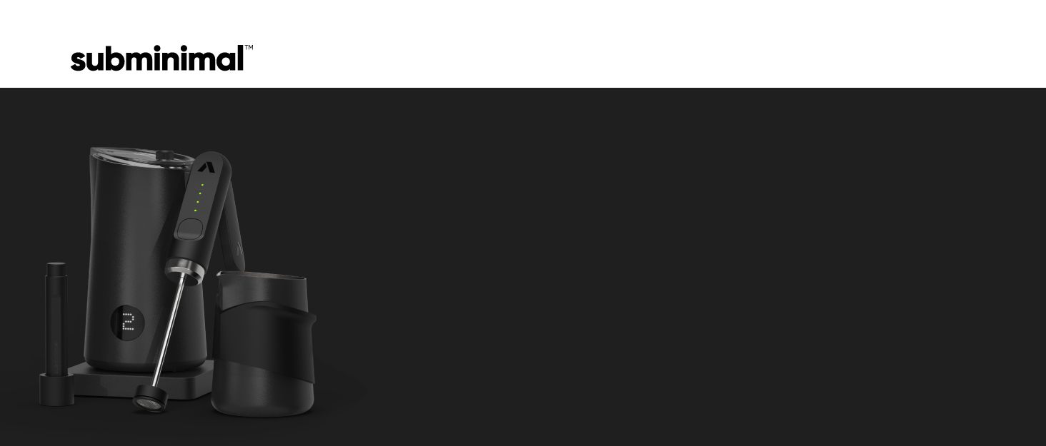 Мікропінний молочний піноутворювач Subminimal NanoFoamer Lithium - для капучино, лате, гарячого шоколаду