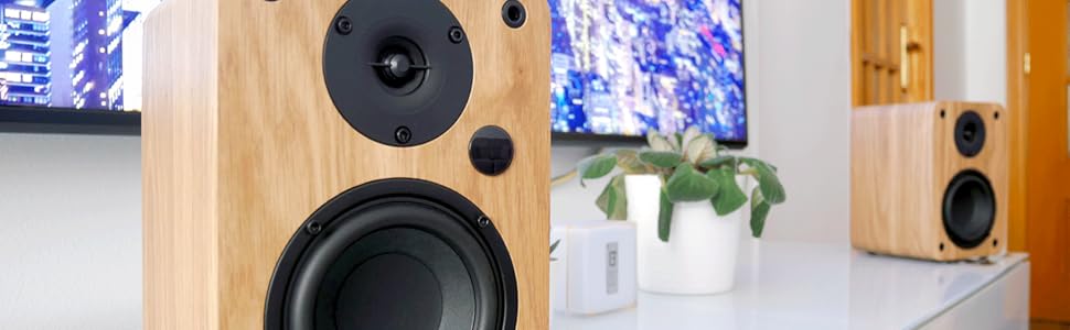 Активна акустика VULKKANO A4 ARC, 4 НЧ-динамік, Bluetooth 5.0, HDMI ARC, вихід на сабвуфер, коричневий