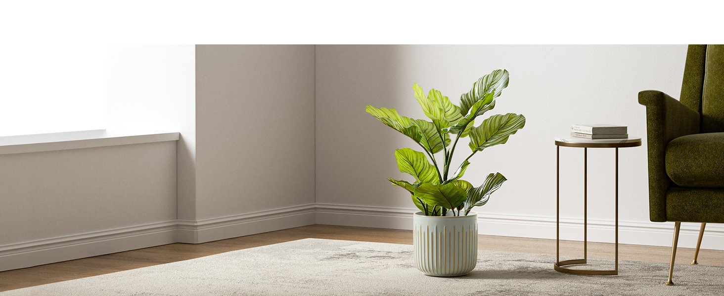 Набір горщиків для квітів LE TAUCI, 3 шт., кераміка, 21+17+14 см