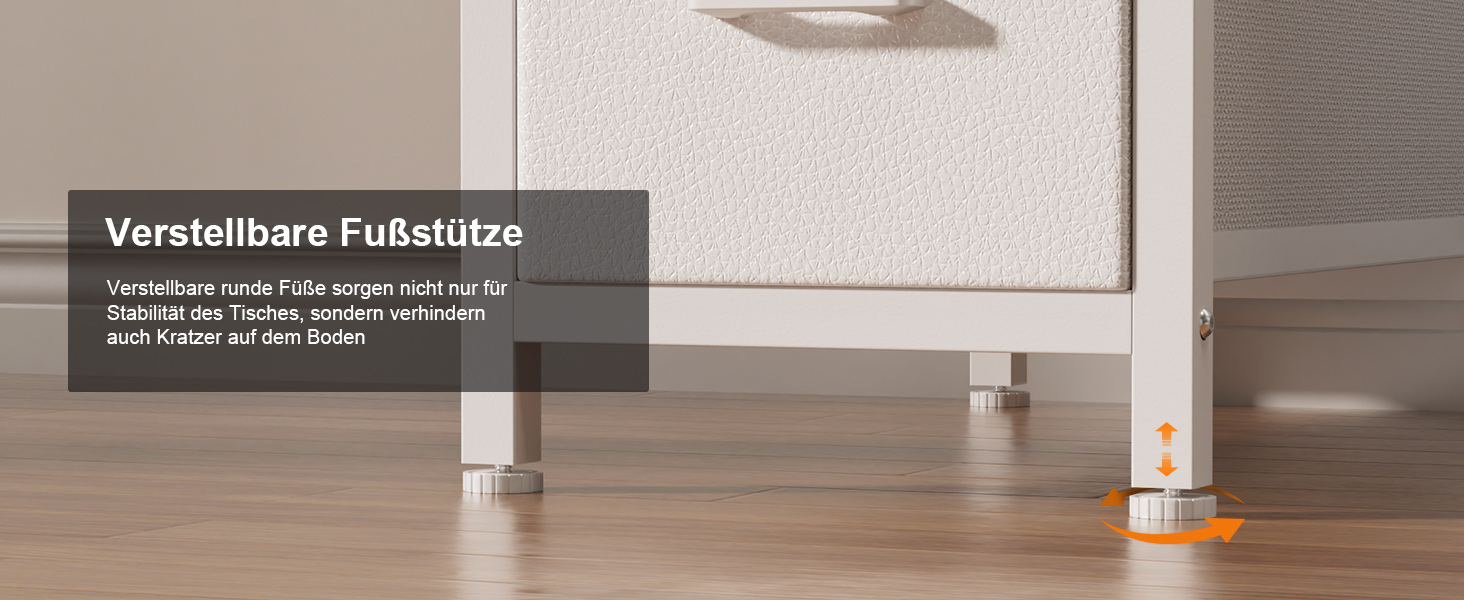 Комп'ютерний стіл з 8 висувними ящиками, 2 розетками та USB-портами, LED-підсвічуванням та підставкою для монітора, 120 x 50 x 74 см, білий