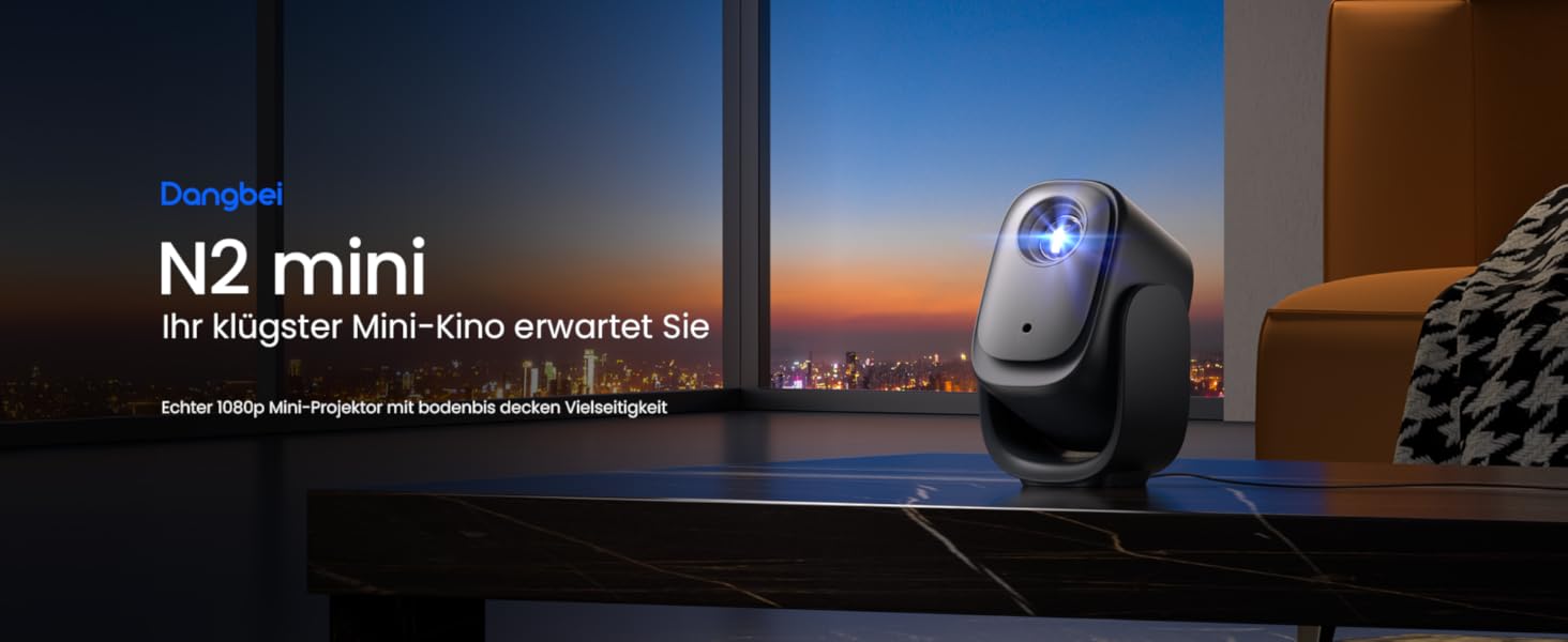 Dangbei N2 mini Smart проєктор: 1080P Full HD, Wi-Fi, Bluetooth, Dolby Sound, Автофокус, для домашнього кінотеатру