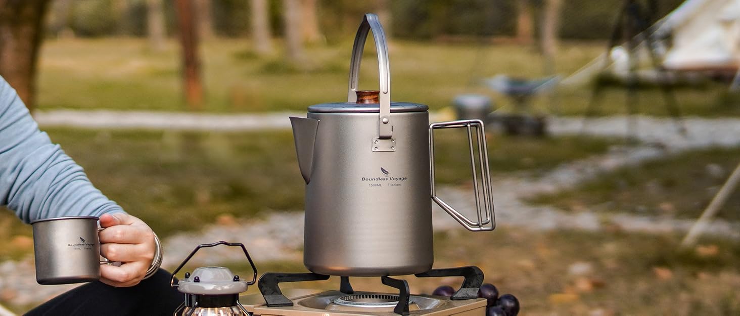 Фляга спортивна титанова Boundless Voyage 1000 мл Ti3013d: пляшка для води герметична, широка горловина