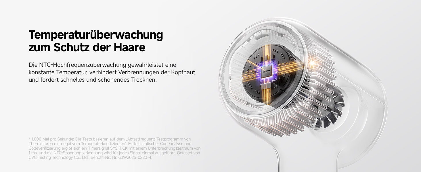 Фен для волосся MOVA Shine 20 з дифузором, високошвидкісним двигуном та плазмовим доглядом, NTC-контролем температури, Gold