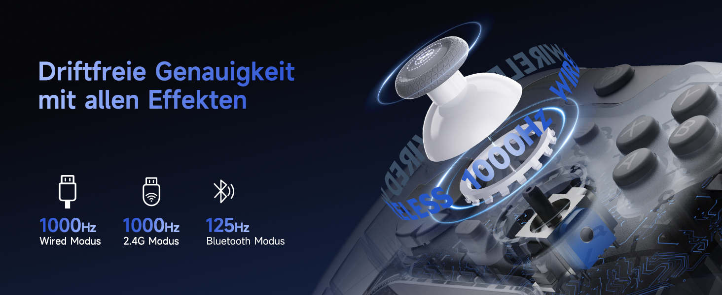 EasySMX X05PRO Бездротовий Геймпад для ПК, Switch, Android, iOS з тихими кнопками, Hall джойстиками та програмованими клавішами